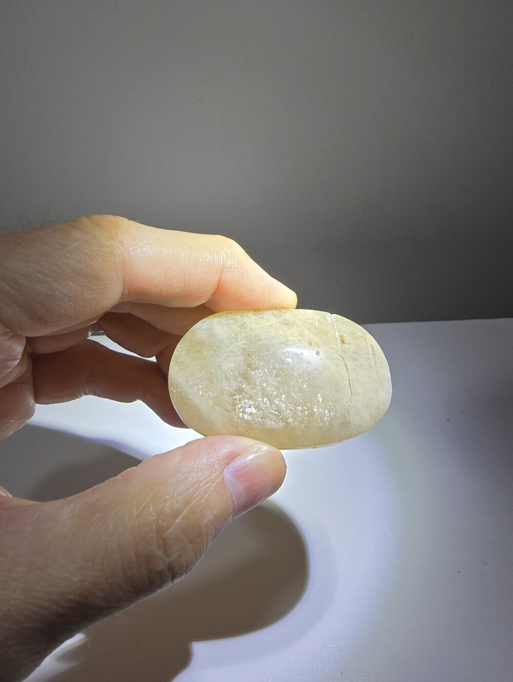 Moonstone Crystal Palmstone #M